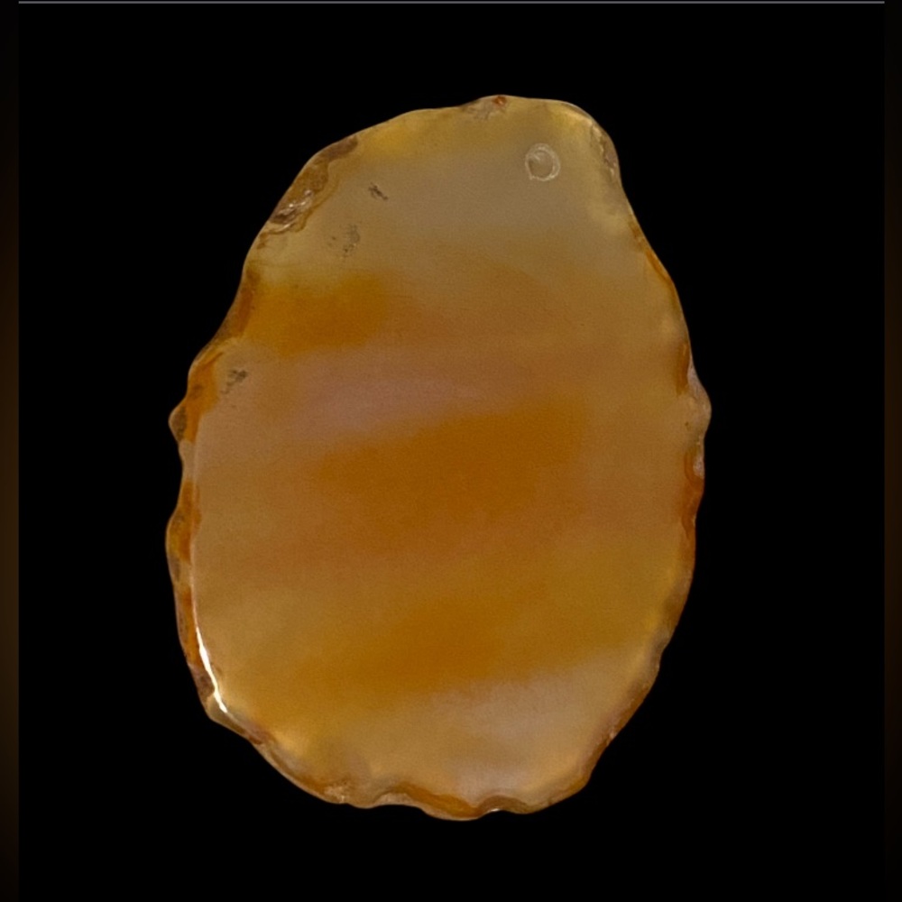 Vintage Agate Statement Slice Pendant #7480